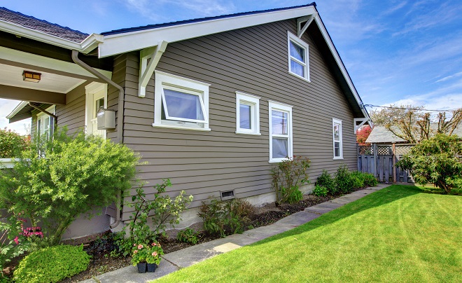 Image of new siding on a house