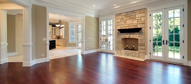 Image of new flooring in a home