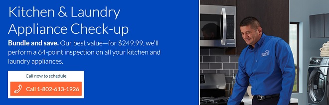 Image of Sears Kitchen and Laundry Appliance Check-up bundle offer
