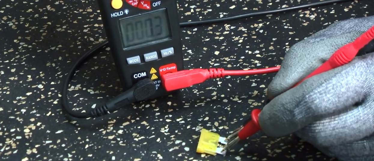 Image of Checking the Fuse with a Multimeter