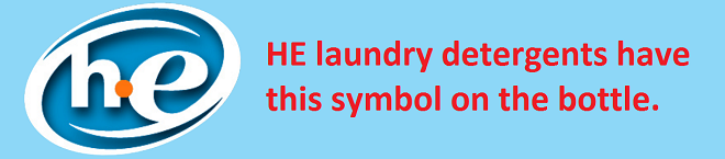 HE laundry detergent symbol